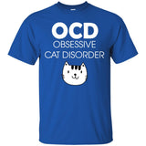 Ocd Obsessive Cat Disorder Funny Men's T-Shirt