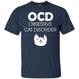 Ocd Obsessive Cat Disorder Funny Men's T-Shirt